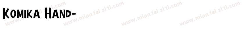 Komika Hand字体转换